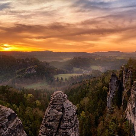 4-Bettzimmer Saechsische Schweiz Mittelndorf Bagian luar foto