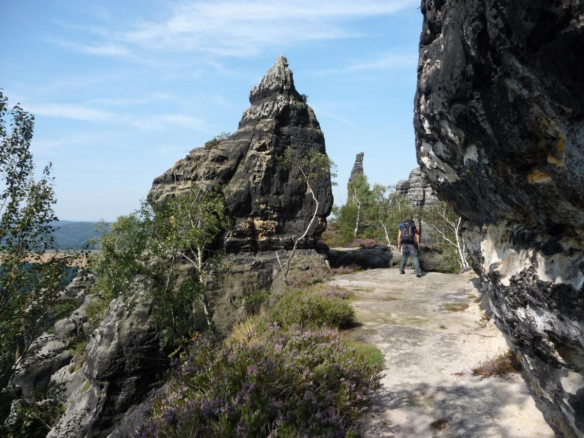 4-Bettzimmer Saechsische Schweiz Mittelndorf Bagian luar foto