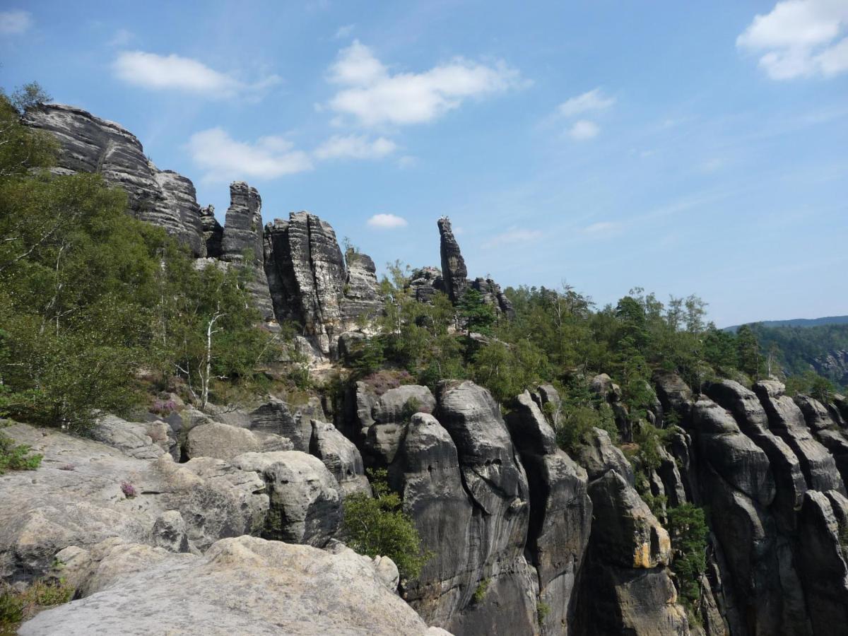 4-Bettzimmer Saechsische Schweiz Mittelndorf Bagian luar foto
