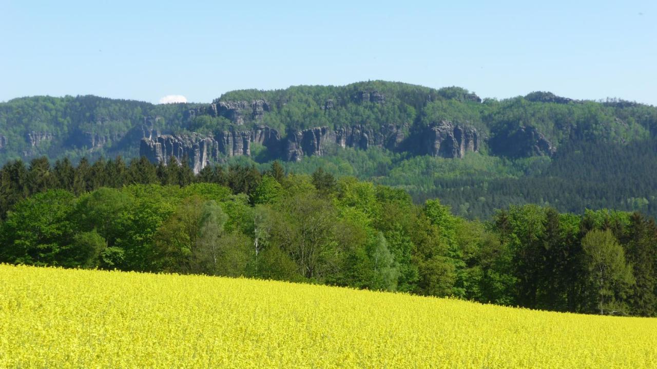 4-Bettzimmer Saechsische Schweiz Mittelndorf Bagian luar foto
